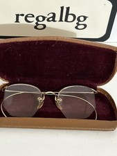Vintage Eyeglasses And Brown Case