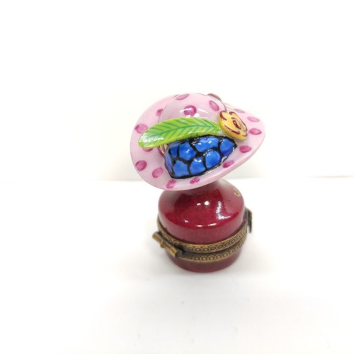 Rare Limoges France Hat Paris Trinket Box Peint Main.Limited Edition No.010. - Picture 8 of 22