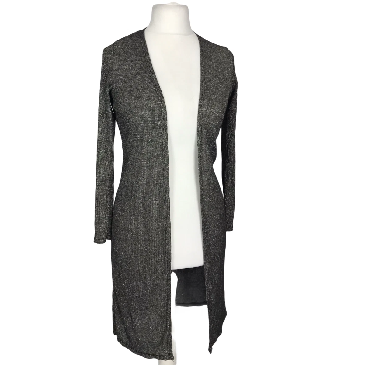 Primark Atmosphere Womens Cardigan Black Gold Size 6 EUR 34