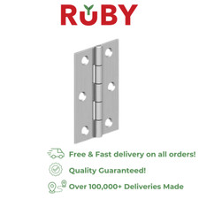 Large Butt Hinges 150mm Zinc Plated Steel Pair Butt Hinges - 6" Door Gate Hinge