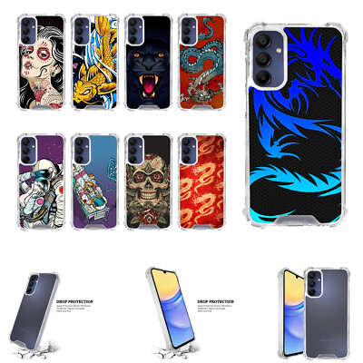 For [Samsung A25 5G][CRYSTAL CLEAR Fiber SET10] Shock Slim Flexible Case