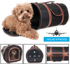 Airline Approved Fashion Cylinder Posh Designer Travel Pet Dog Carrier bag