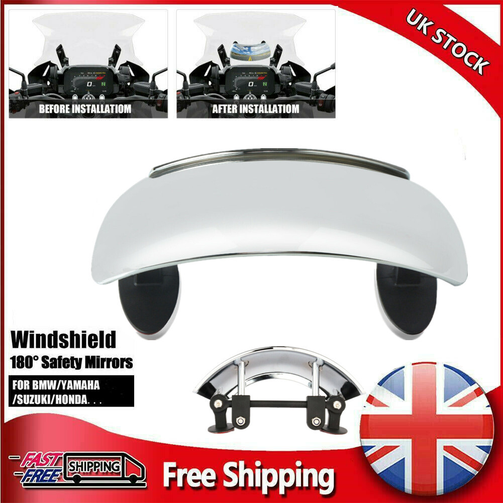 180 Degree Motorcycle Blind Spot Mirror Rearview Mirror Antiglare Wide