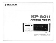 Kenwood KF-8011 Audio De-Noiser Owners Instruction Manual