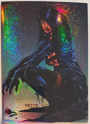 1996 KROME RAZOR METAL AND FLESH TRADING CARD KROME CHASE CARD C2