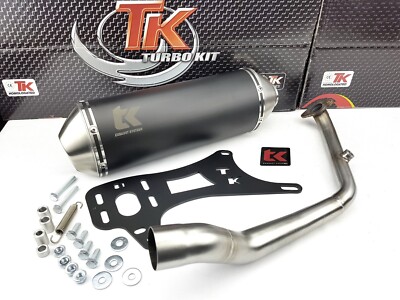 Turbo Kit G Max Edelstahl Sport Auspuff Malcor MCT 125 4 Takt 2024 2025 4T NEU
