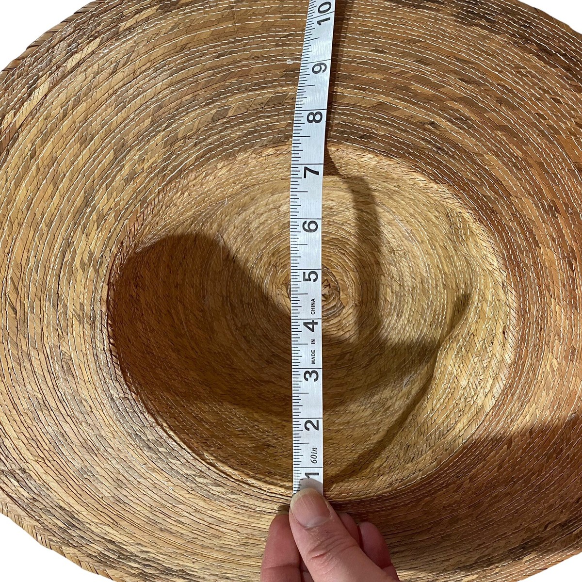 Handmade Women Wide-Brim Straw Sun Hat Panama-Style  display picture 1