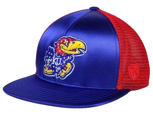 Casquette chapeau bleu réglable NCAA KU Kansas Jayhawks