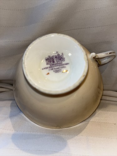 Paragon Double Warrant, Nasturnium Blume auf schwarzer Teetasse und Untertasse 40er Jahre selten - Bild 10 von 10