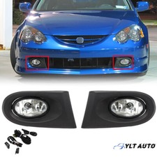 Clear Lens Bumper Fog Lights Lamps Wwiring For 2002 2003 2004 Acura Rsx 2-door