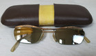 Vintage Retro Collectible Handmade Sunglasses Gold Plated Frame Mirror Glasses