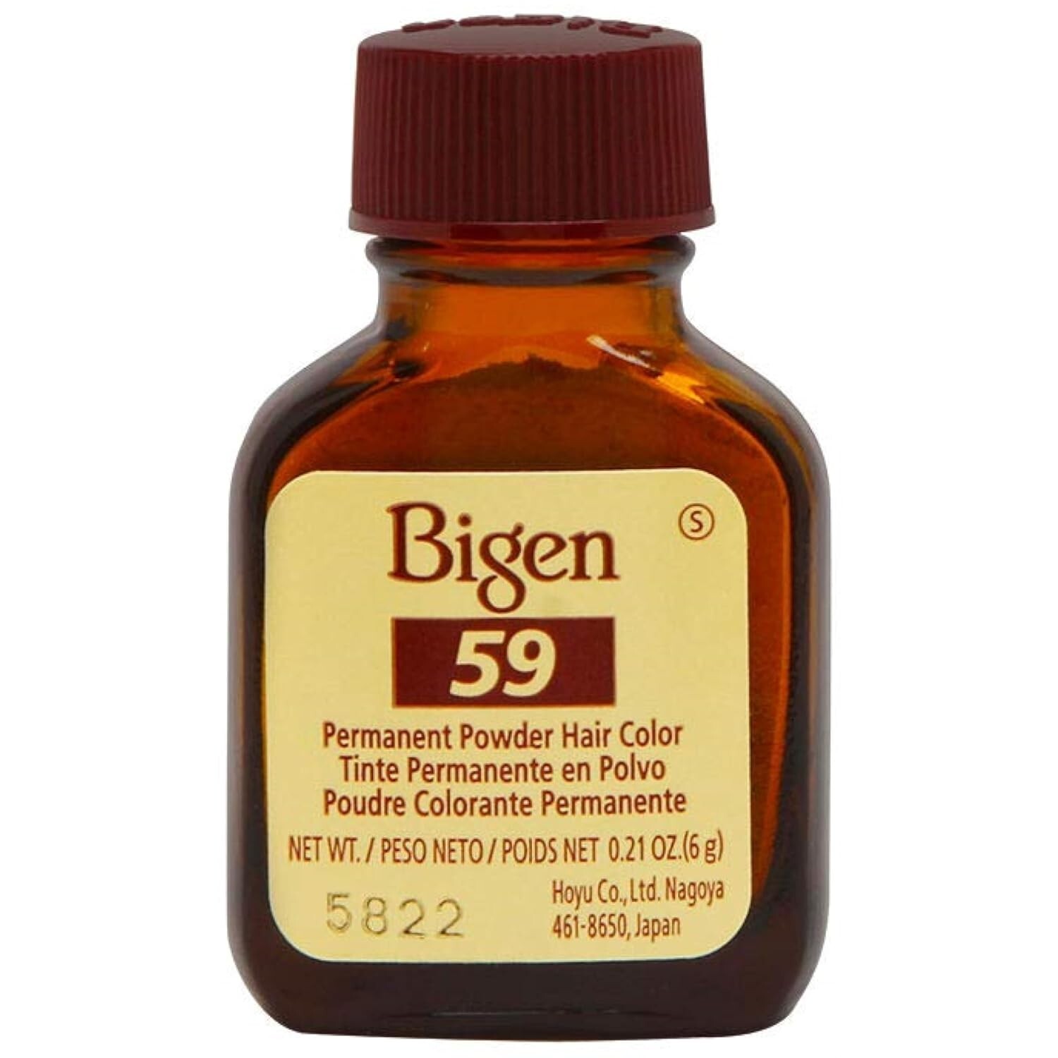 Bigen 59 - Permanent Powder Hair Color Oriental Black 0.21oz (2 Pack)