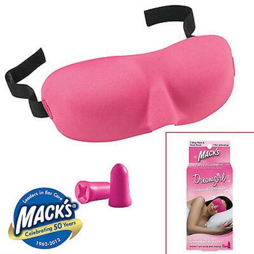 Dreamgirl™ Contoured Sleep Mask (single strap) with Soft Foam Earplugs