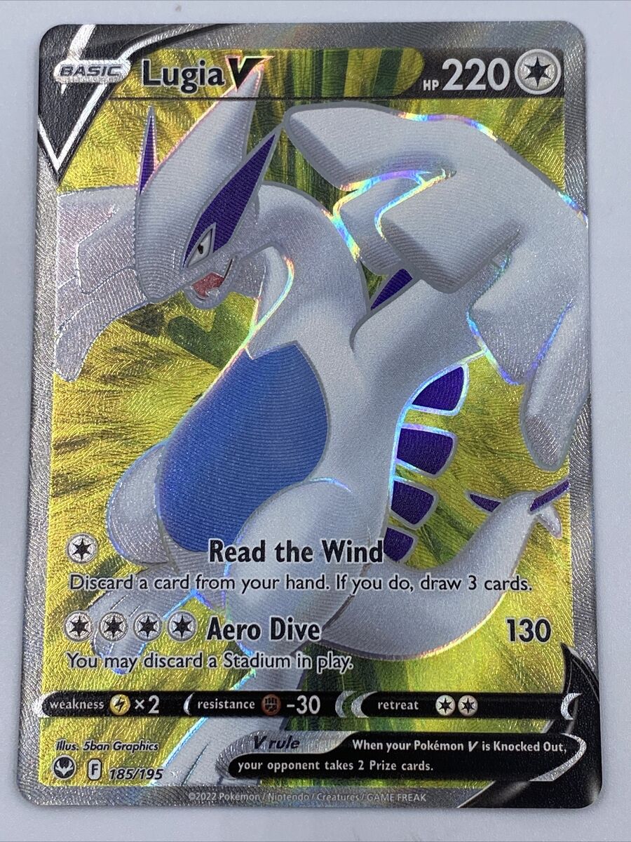 Lugia-V 185/195 in Portuguese Silver Tempest Pokémon TCG