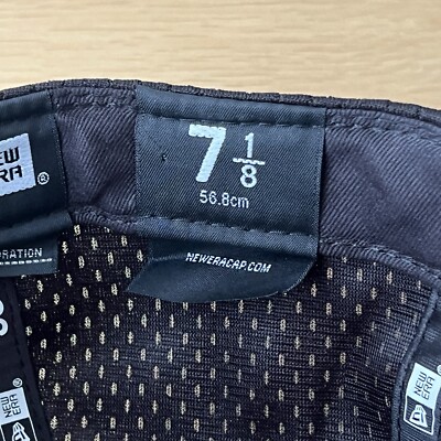 Supreme x New Era Mesh Black Box Logo 7 1/8 Fitted Hat Cap SS 2018