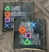Set of 2 Gamer Sham Cushion Covers- Gamer, Video Games, Novelty 18  