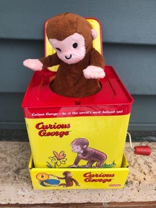 NEW CURIOUS GEORGE JACK IN THE BOX BY SCHYLLING BUY IT TODAY! 19649200368 | eBay