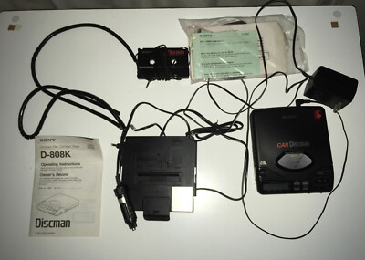ソニー Sony CAR Discman D-808K ポータブルCDプレイヤー Vintage Early '90's Sony car Discman D-808K 1 bit DAC | eBay