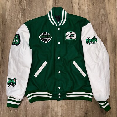 Odesza 2023 Bomber Jacket Hulu Bonnaroo Letterman Size Large Embroidered Rare
