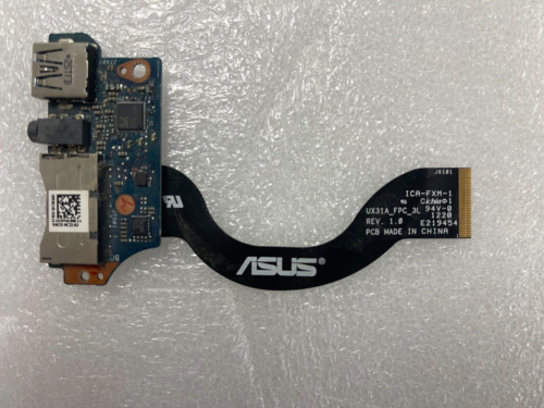 AUDIO BD USB Platine ASUS Zenbook UX31A USB Audio SD Kartenleser Platine mit Kabel - Bild 1 von 2