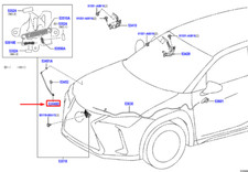 LEXUS UX Haubenbeinstrebe 5344076020 NEU ORIGINAL