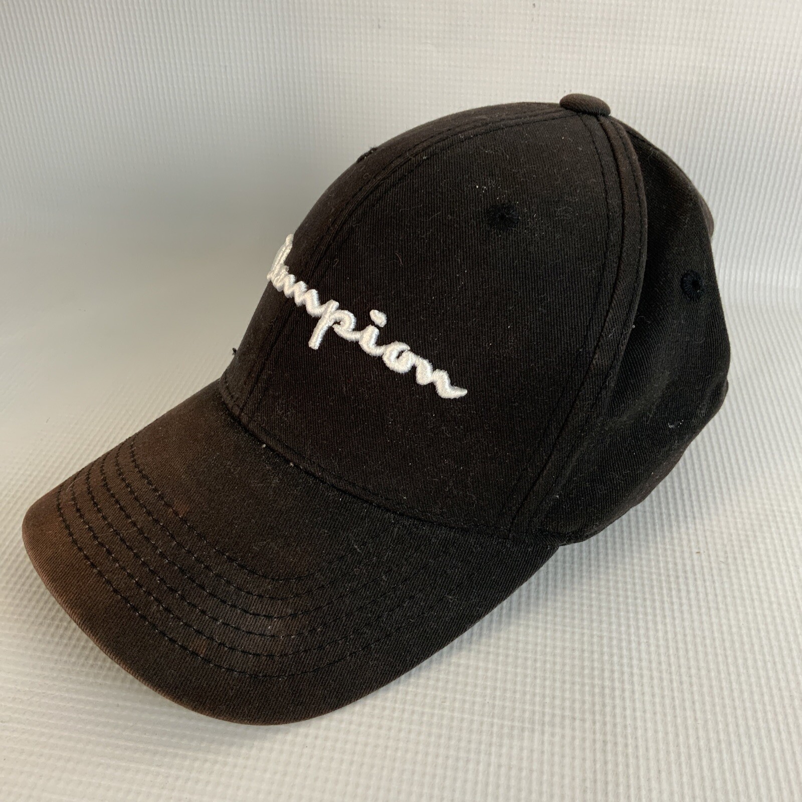 Champion Adjustable Hat Baseball Cap Black W Logo… - image 3