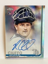 2019 Topps Chrome Refractor Rookie Auto Nicholas Ciuffo #RA-NC 466/499! Rays