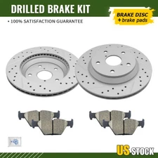 Rear Disc Brake Rotors & Ceramic Pads Kit For 2019-2024 Subaru Forester