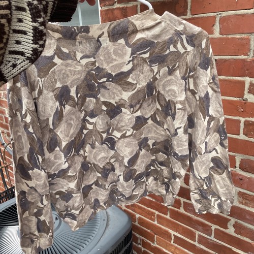 Banana Republic Mad men Button Up cardigan floral print boxy womens XL - Picture 7 of 9