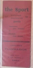 OLD STAMP PAGES ADVERTISING BOOKMARK THE SPORT PARIS BOOKSHOP FLAMMARION
