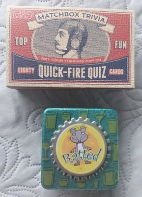 2 x Reise Kartenspiele. Ratted, Cheatwell Games & M&S Quick Fire Quiz. Großer Spaß.