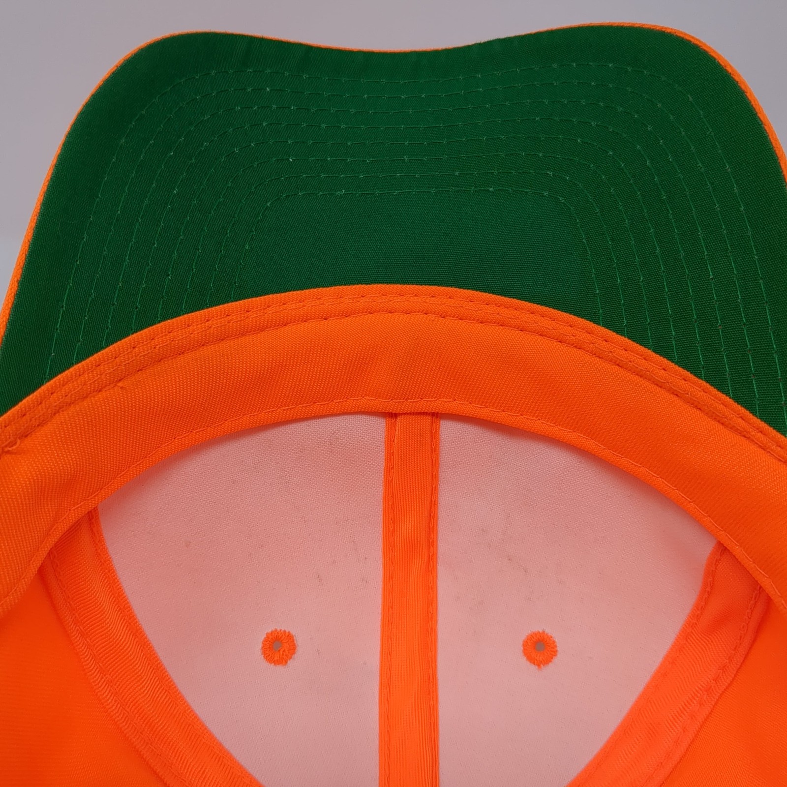 Signatures Snapback Hat Solid Orange One Size Bla… - image 8