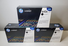 Lot of 3 New/Sealed HP LaserJet 643A Black Print Cartridge Q5950A