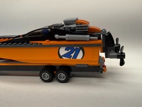 Lego 60085 City Racing 4x4 Truck with Power Boat w Manual 100% Complete Preowned