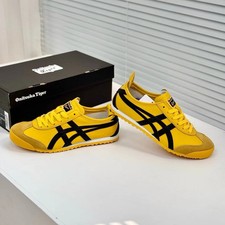 Onitsuka Tiger MEXICO 66 YELLOW BLACK Shoes New With Box 1183C102-751