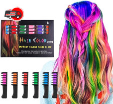Hair Chalk Comb LAWOHO 6 Colors Temporary Dye 6 colors