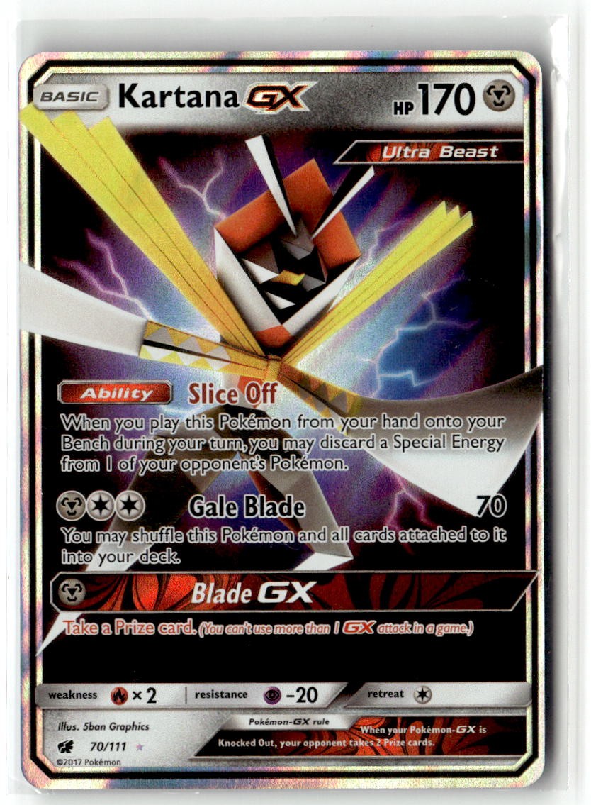 Pokemon TCG Kartana GX 70/111 Holofoil SM - Crimson Invasion