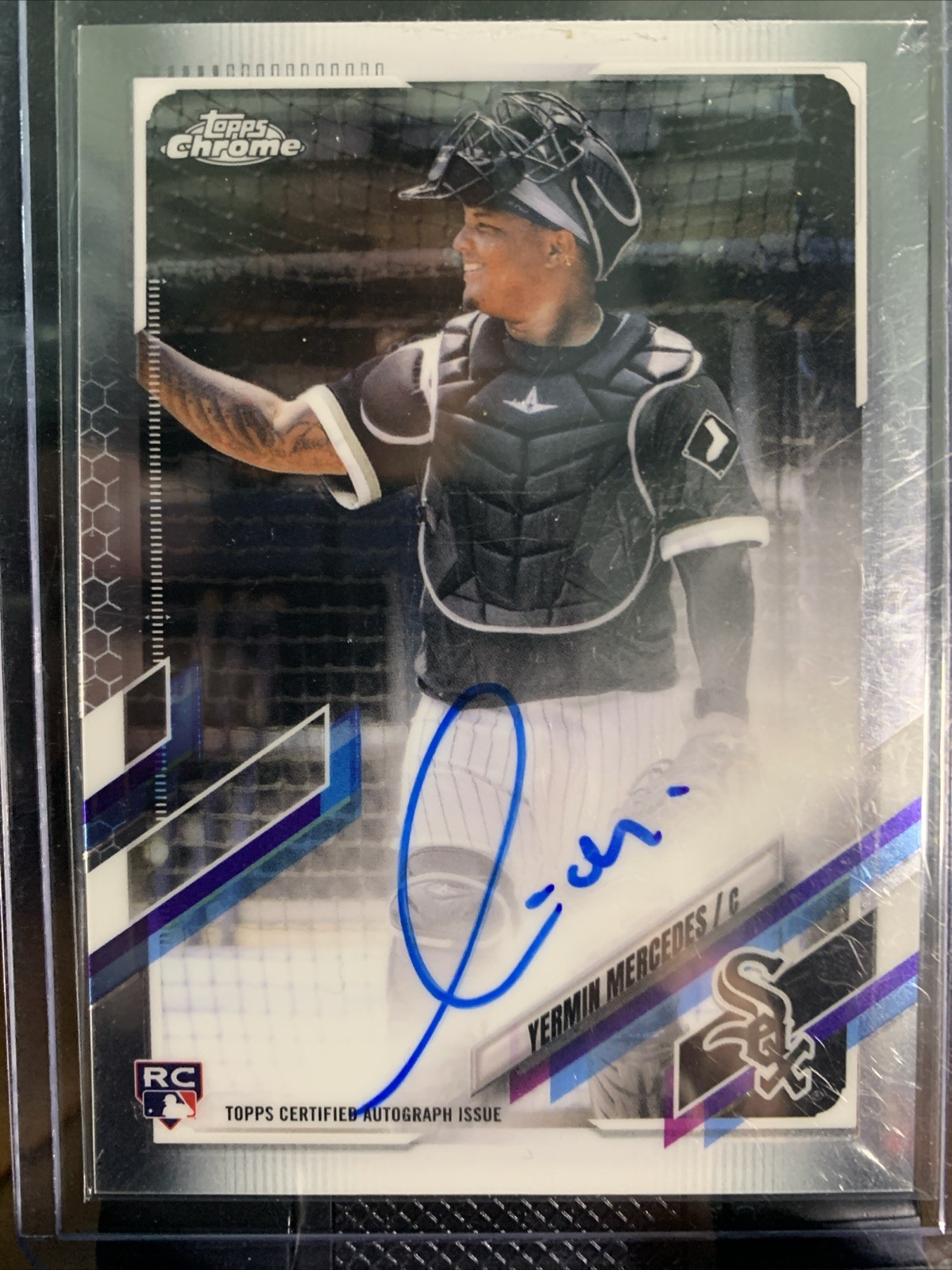 2021 Topps Chrome - Rookie Autographs Yermin Mercedes #RA-YM (AU, RC)