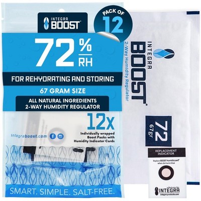 - 72% RH Level - 67 Gram Size - -Way Humidity Control Pack - Incl. Indicator ...