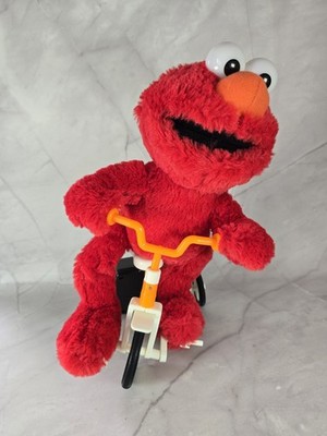 Elmo Riding Bike Sesamstraße Werkstatt japanischer offizieller Plüsch 18 Zoll/46 cm