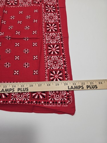 Vintage TOWER rotes Bandana farbecht RN 13960 alle Baumwolle USA - Bild 5 von 6
