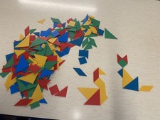 Educational Tangrams Math Manipulatives 1.33 Lbs Thin Size Classroom Set