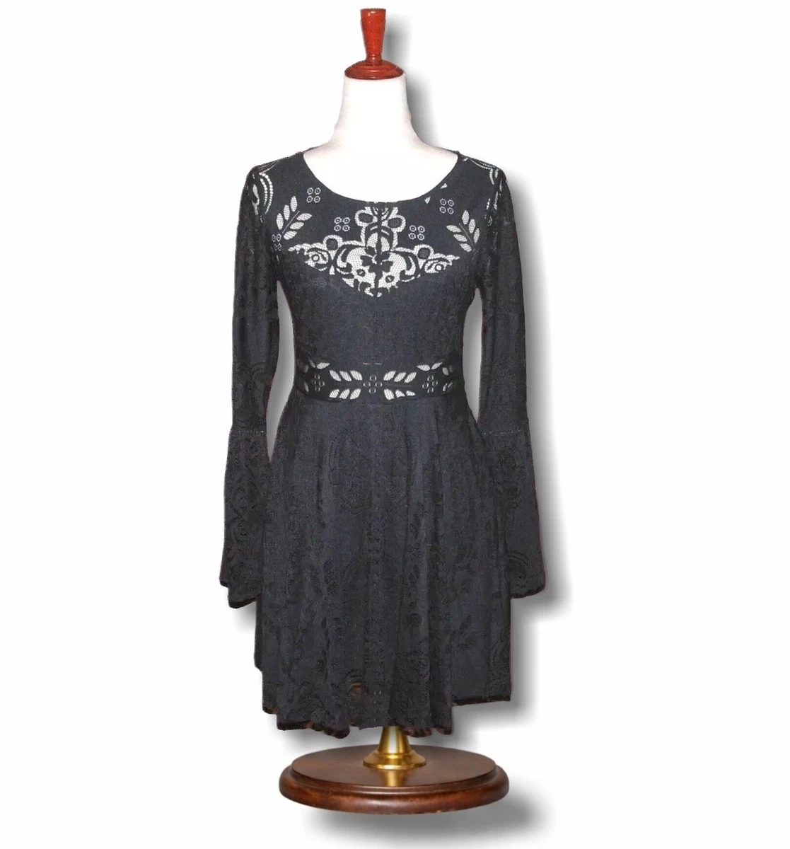 Free People Black Lace Dresses for Women for sale | eBay