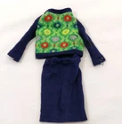 Vintage 60s Knit Hit Mod Era Barbie Clothes #1621 Outfit Sweater & Skirt 2