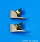 RARE Vintage Barbie Doll Fashion PAK In The Swim Gold Wedge Heels ~ 1960's