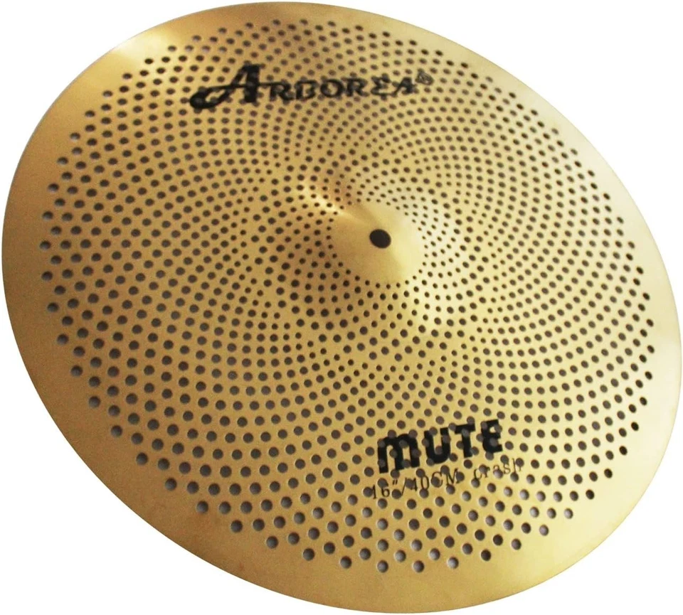 Premium 16" Mute Crash Cymbal - Perfect for Practicing without Disturbance - Image 4 of 4