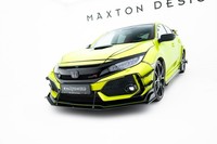 Frontlippe Passend FüR Honda Civic Type-R Mk10 / Mk10 Fl Schwarz Matt