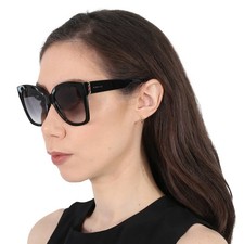 Gucci Grey Gradient Butterfly Ladies Sunglasses GG0459S 001 54 GG0459S 001 54