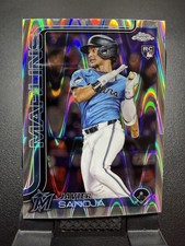 2025 Topps Chrome #76 Javier Sanoja RayWave Refractors RC