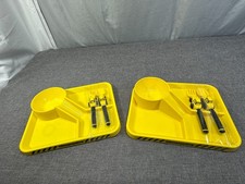 DINING SET Construction Dinnerware Tractor Utensils Toddler Plates DINNERACTIVE